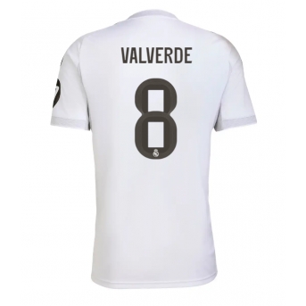 Billige Fotballdrakt Real Madrid Federico Valverde #8 Replika Hjemmedrakt 2025-26 Kortermet